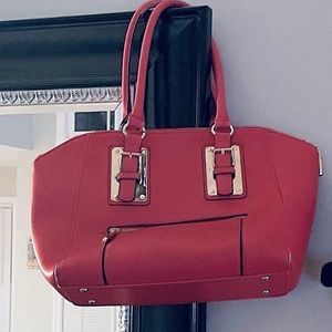 Gorgeous Charming Charlie golden accents good condition w signs of wear-cayenne